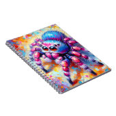 Regenboog Sprankel Spinnen Notebook Notitieboek (Rechterzijde)