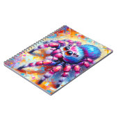 Regenboog Sprankel Spinnen Notebook Notitieboek (Linkerzijde)