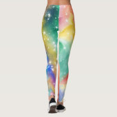 Regenboog Sprankelende Melkweg Leggings (Achterkant)