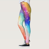 Regenboog Sprankelende Melkweg Leggings (Links)
