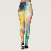 Regenboog Sprankelende Melkweg Leggings (Achterkant)