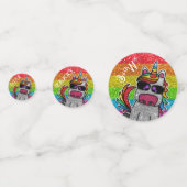 Regenboog Sprankels Eenhoring Kleurrijke Glitter F Confetti (Voorkanten)