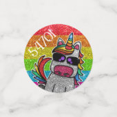 Regenboog Sprankels Eenhoring Kleurrijke Glitter F Confetti (Kleine voorkant)