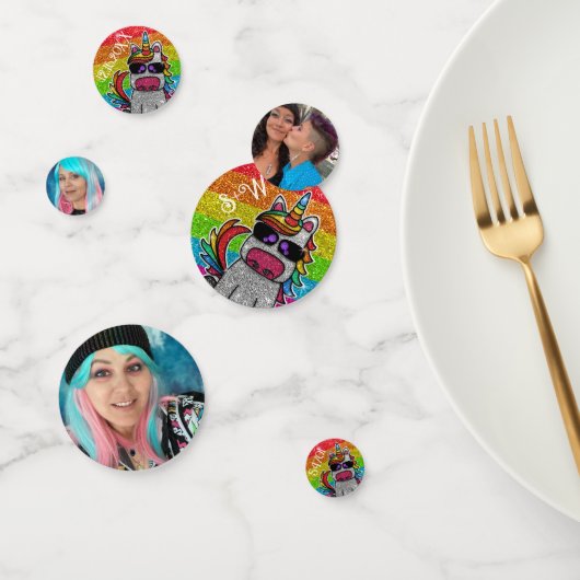 Regenboog Sprankels Eenhoring Kleurrijke Glitter F Confetti (Groep)
