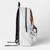 Regenboog Sprinkles met naam Bedrukte Rugzak (Links)