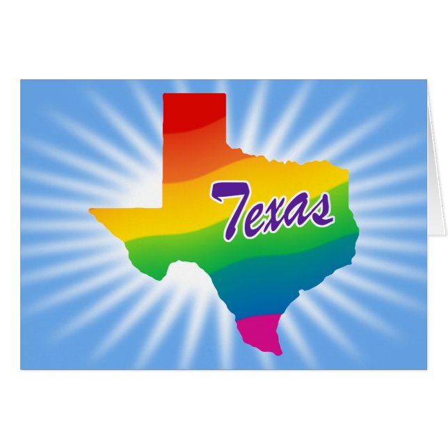 Regenboog Staat Texas (Voorkant Horizontaal)