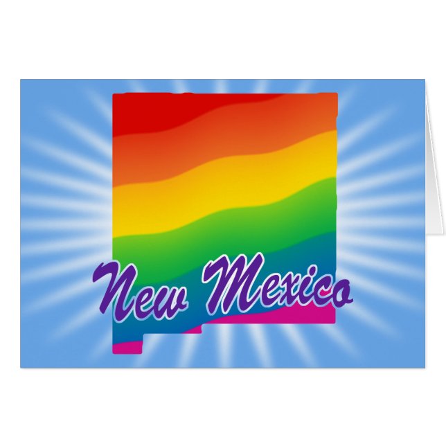 Regenboog Staat van New Mexico (Voorkant Horizontaal)