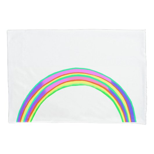 Regenboog Standaard Kussenslopen, 1 Paar Kussensloop (Voorkant-Links)