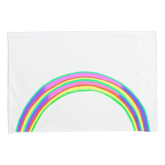 Regenboog Standaard Kussenslopen, 1 Paar Kussensloop (Voorkant-Rechts)