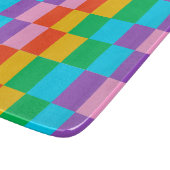 Regenboog stappen blokkeert patroon decoratief gla snijplank (Hoek)