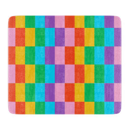 Regenboog stappen blokkeert patroon decoratief gla snijplank