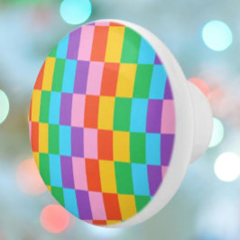 Regenboog stappen blokkeert patroon keramische kno keramische knop