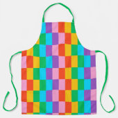 Regenboog stappen blokkeert patroon Schort (Voorkant)