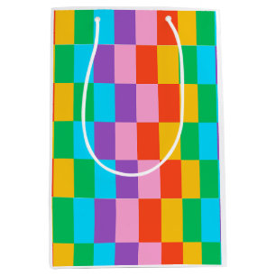 Regenboog Stappen Blokken Gift Bag – Kleurrijke Ve Medium Cadeauzakje