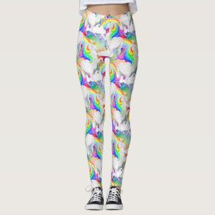 Regenboog Starburst Prinses Eenhoorn Leggings