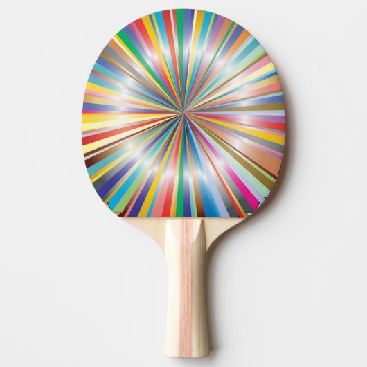 Regenboog Starburst Tafeltennisbatje (Voorkant)