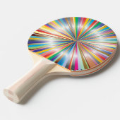 Regenboog Starburst Tafeltennisbatje (Voorkant Gekanteld)