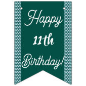 Regenboog Steenbok Glitter Verjaardagsfeest Vlaggetjes (Tweede vlag)