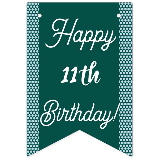 Regenboog Steenbok Glitter Verjaardagsfeest Vlaggetjes (Tweede vlag)