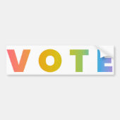Regenboog STEMMEN Bumpersticker (Voorkant)