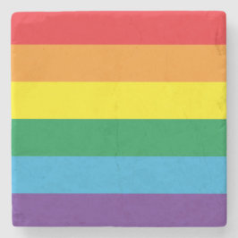 Regenboog Stenen Onderzetter