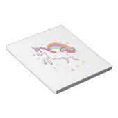 Regenboog Ster Eenhoorn (1) Notitieblok (Schuin)