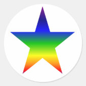 Regenboog ster stickers blad (Voorkant)
