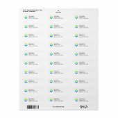 Regenboog Ster van David Etiket (Full Sheet)