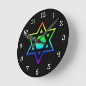 Regenboog Ster van David Ronde Klok (Hoek)