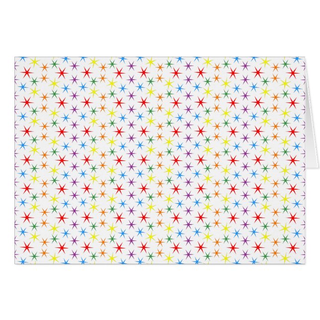 Regenboog sterren (Voorkant Horizontaal)