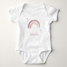 Regenboog & Sterren Boho Gedempte Roze Baby Naam