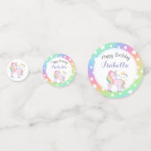 Regenboog sterren & magische eenhoorn Gelukkige Ve Confetti (Voorkanten)