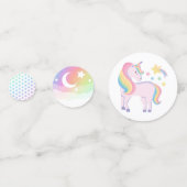 Regenboog sterren & magische eenhoorn Gelukkige Ve Confetti (Achterkanten)