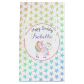 Regenboog sterren & magische eenhoorn Gelukkige Ve Klein Cadeauzakje (Voorkant)