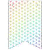 Regenboog sterren & magische eenhoorn Gelukkige Ve Vlaggetjes (Eerste vlag)