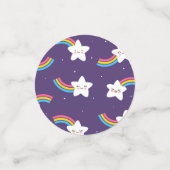 Regenboog Sterren Tafelconfetti Confetti (Kleine voorkant)
