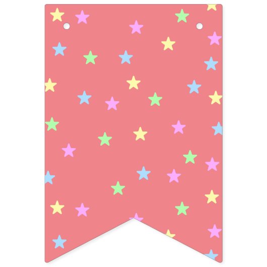 Regenboog Sterrenstelsel Ruimte Vrienden Verjaarda Vlaggetjes (Eerste vlag)