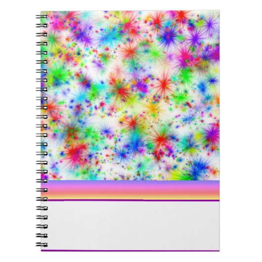 Regenboog stervormen notitieboek (Voorkant)