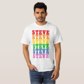 Regenboog Steve T-shirt (Voorkant volledig)