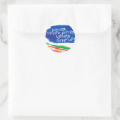 regenboog sticker (Tas)