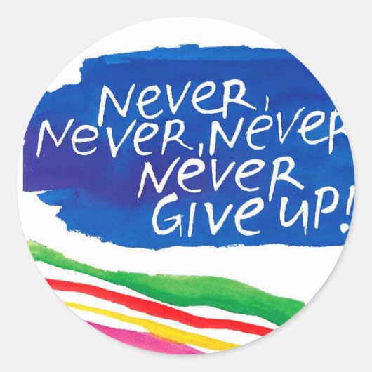 regenboog sticker (Voorkant)