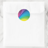 Regenboog Sticker Enveloppe Zegel Trouwgunst Label (Tas)