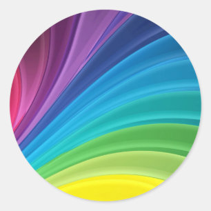 Regenboog Sticker Enveloppe Zegel Trouwgunst Label