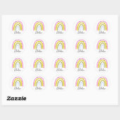 Regenboog sticker met gepersonaliseerde naam Aange (Vel)