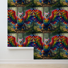 Regenboog stijl griffioen luxe behang/huisdecorati behang