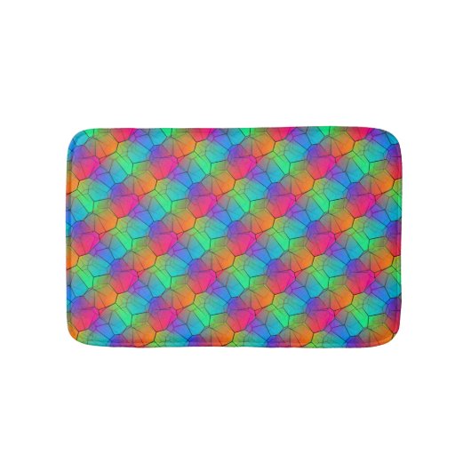 Regenboog stijlvol patroon badmat (Voorkant)