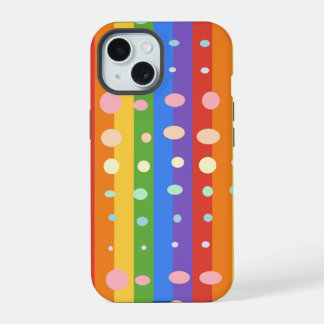 REGENBOOG STIP STREPEN iPhone 15 CASE