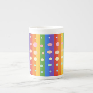 REGENBOOG STIP STREPEN PORSELEIN KOP