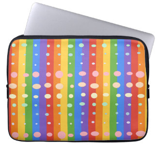 REGENBOOG STIPPEN LAPTOP SLEEVE