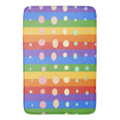REGENBOOG STIPPEN STREPEN BADMAT (Voorkant Verticaal)
